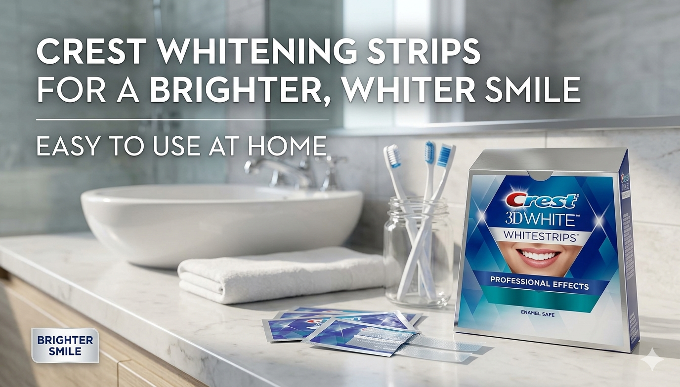 How Crest Whitening Strips Support Confidence Through a Whiter and Healthier-Looking Smile