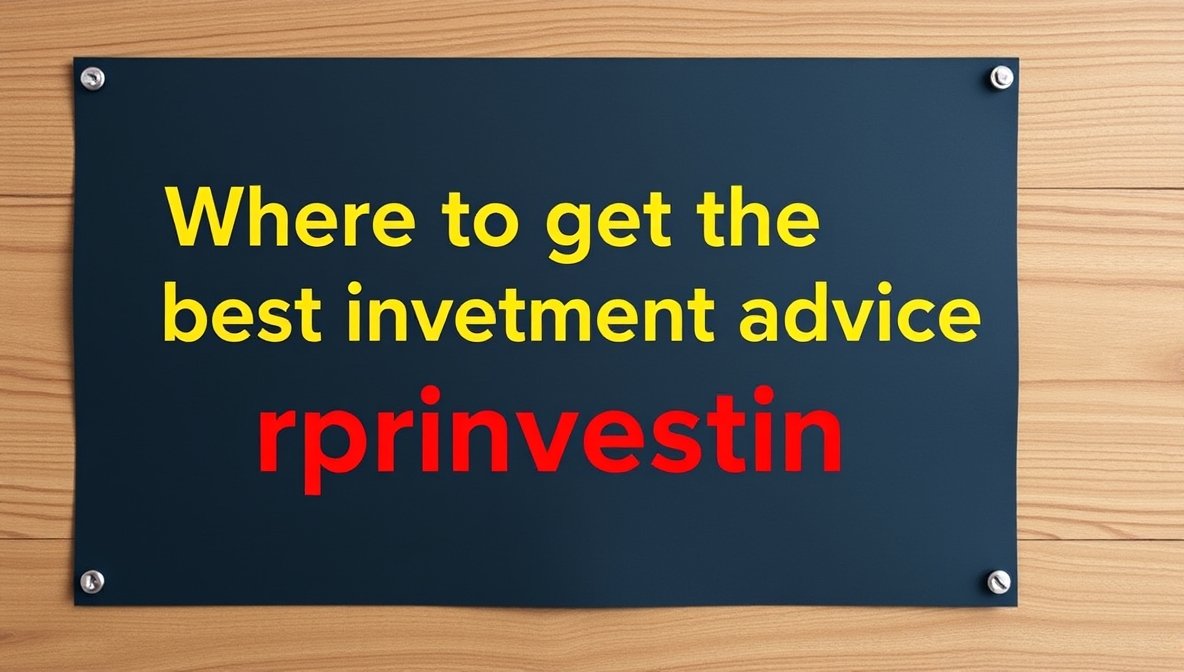 Where to Get Best Investment Advice rprinvesting – Expert Tips for Smarter Financial Decisions